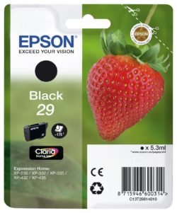 Epson Claria 29 Black Ink Cartridge (C13T29814010)